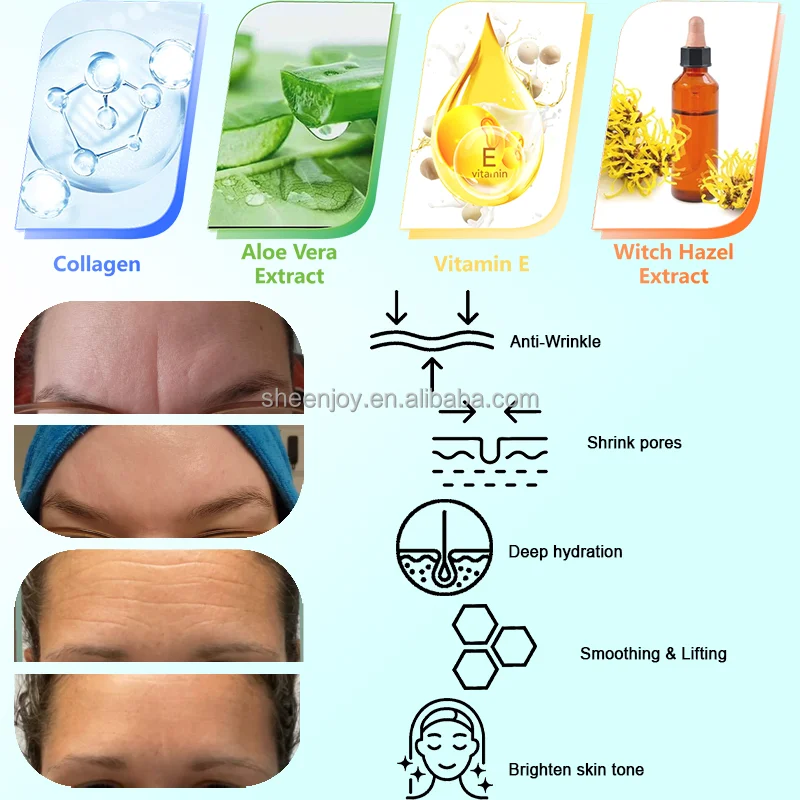 Beauty Makeup Skin Care Face Care Sheet Mask Organic Herbal Hyaluronic acid Anti-wrinkle Aloe Forehead Patches