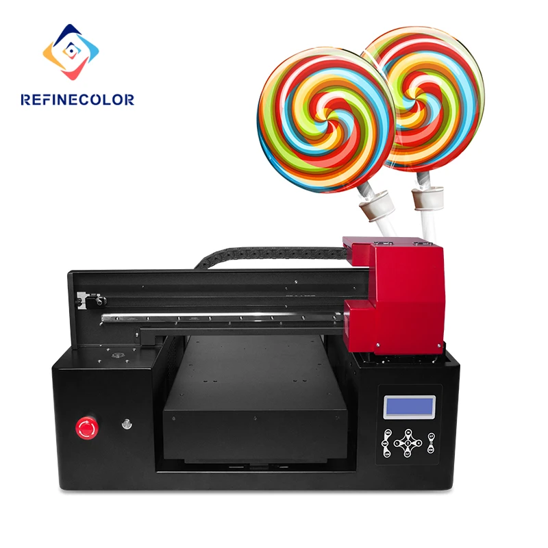 УФ-принтер A3 для печати тортов, печенья, конфет, хлеба, шоколада, пищевых продуктов, печатная машина с съедобными чернилами