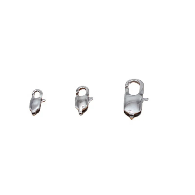 Stainless Steel Silver Gold Rose Gold Lobster Claw Clasp With Closed Jump Rings for Necklaces Bracelet or Jewelry Making