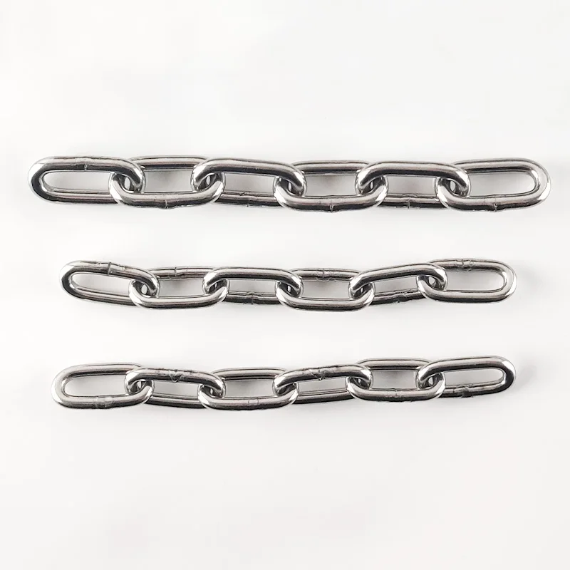 High Polished Stainless Steel DIN 766 Short Link Chain