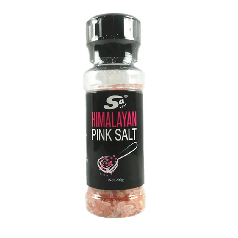 Natural Unrefined Himalayan Pink Salt Himalayan Rock Salt With Grinder Food Grade Himalayan Salt 3-5mm OEM Welcome
