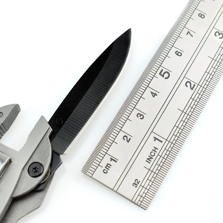multi function tools with pliers wrench for outdoor repair bicycle survival folding pocket knife