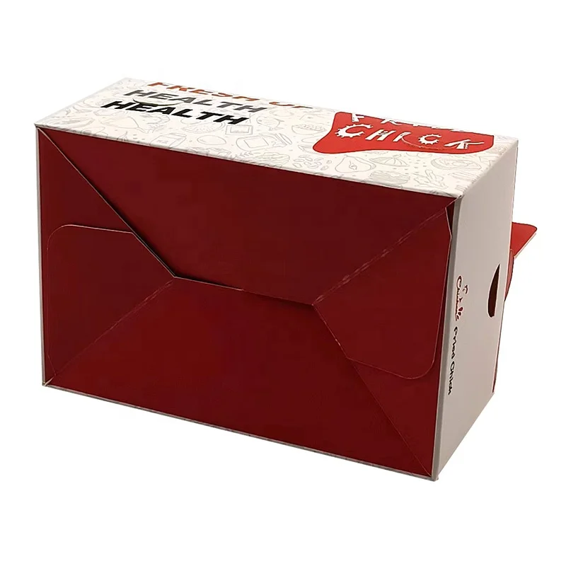 Индивидуальная упаковка из пищевой бумаги коробка для французских жареных куриц бесплатные образцы в комплекте