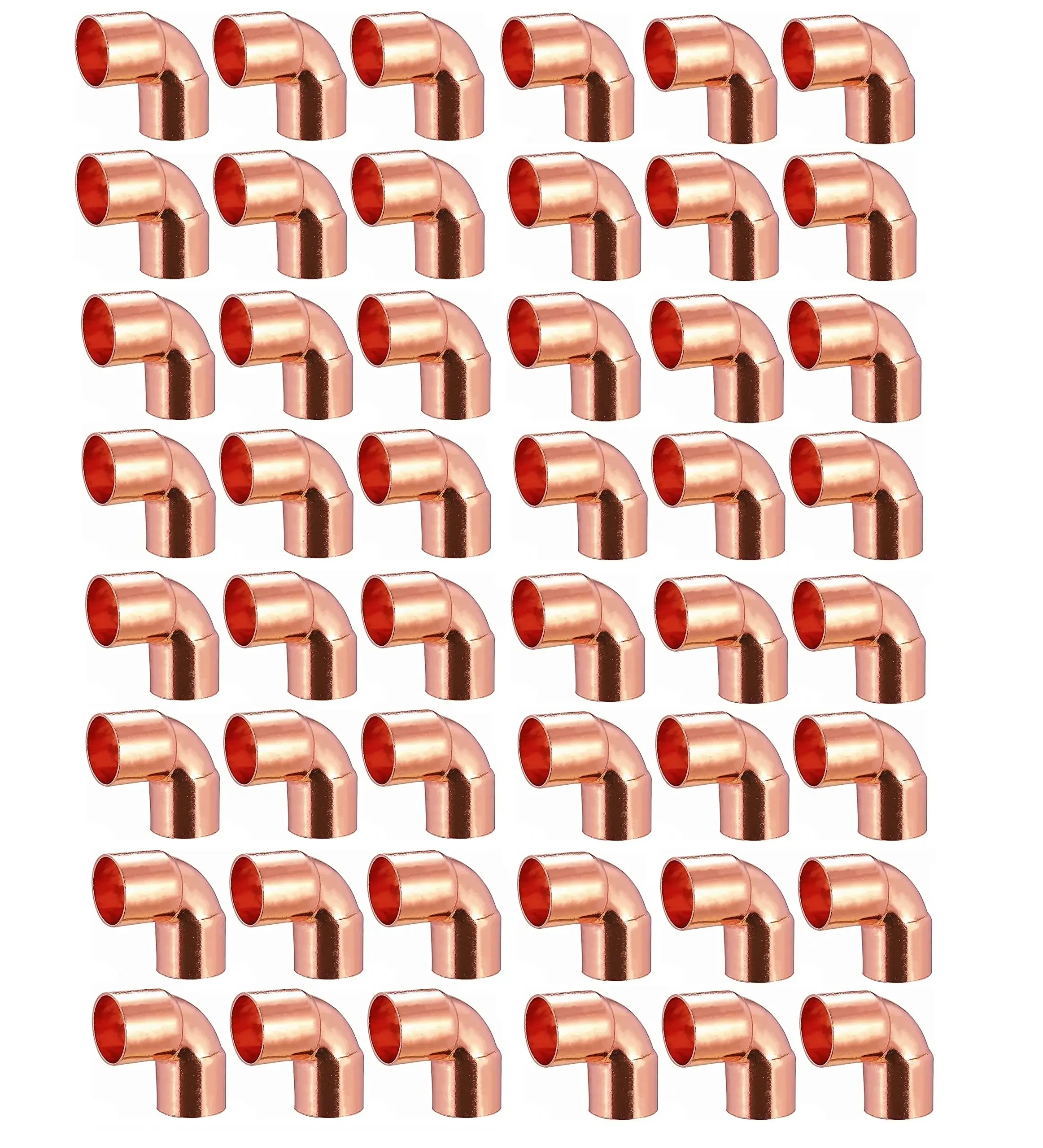 BODE Plumbing Copper 90 Degree Elbow Lead-Free Short Turn Pressure Copper Fitting With Sweat Solder Connection