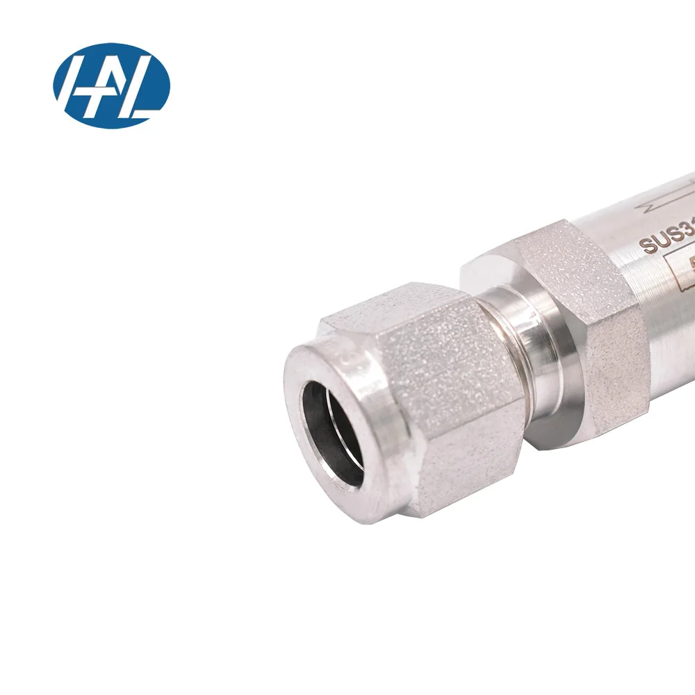 SS316 Instrumentation Filter 3000psi Stainless Steel Swagelok Type for Gas Water