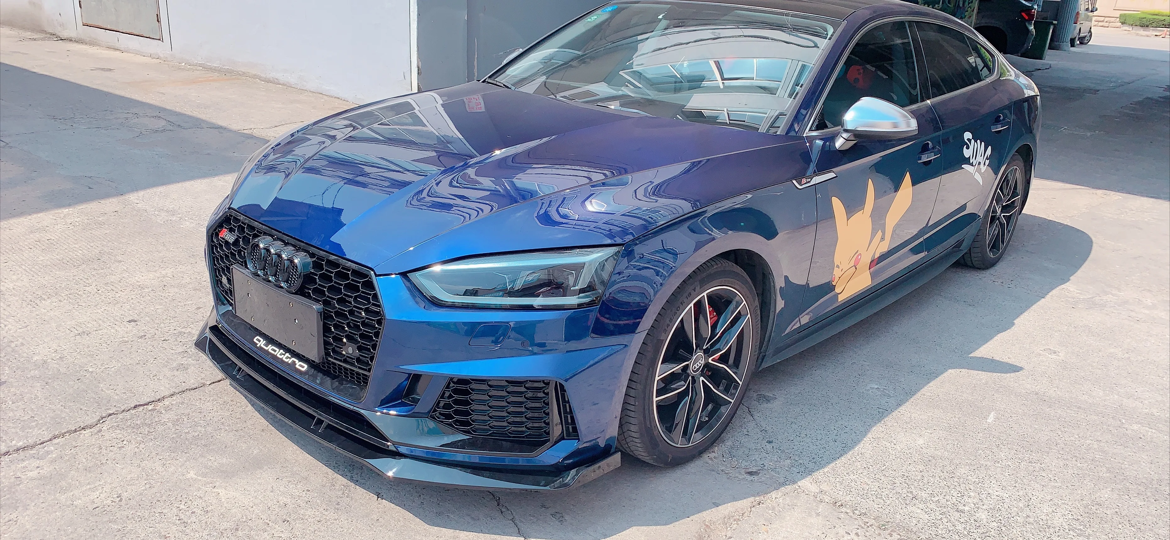 RS5 Rear bumper for Audi A5 S5 B9 Rear body kit facelift rs5 bumper for audi a5 s5 2017 2018 2019