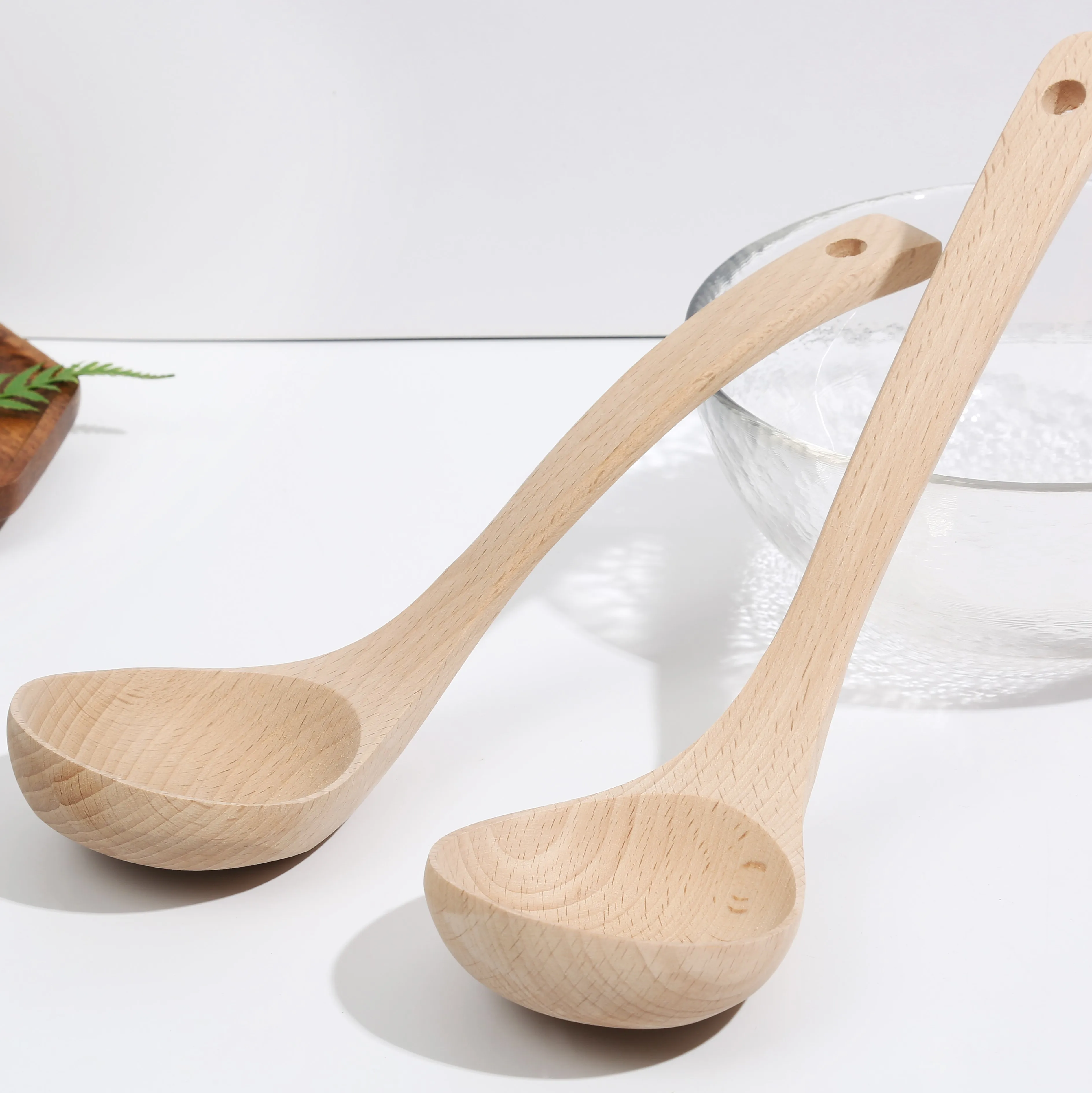 Eco Friendly Biodegradable Cooking Reusable Beech Wooden utensils Spatula Spoon Kitchen Kitchen Accessories Tools set