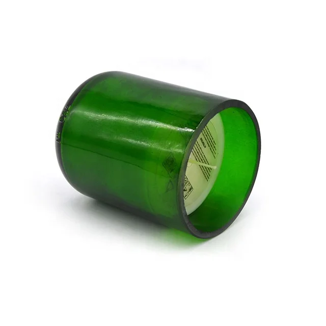 LA24P Factory produced eco-friendly recycled glass wine bottles with scented candles for home decoration