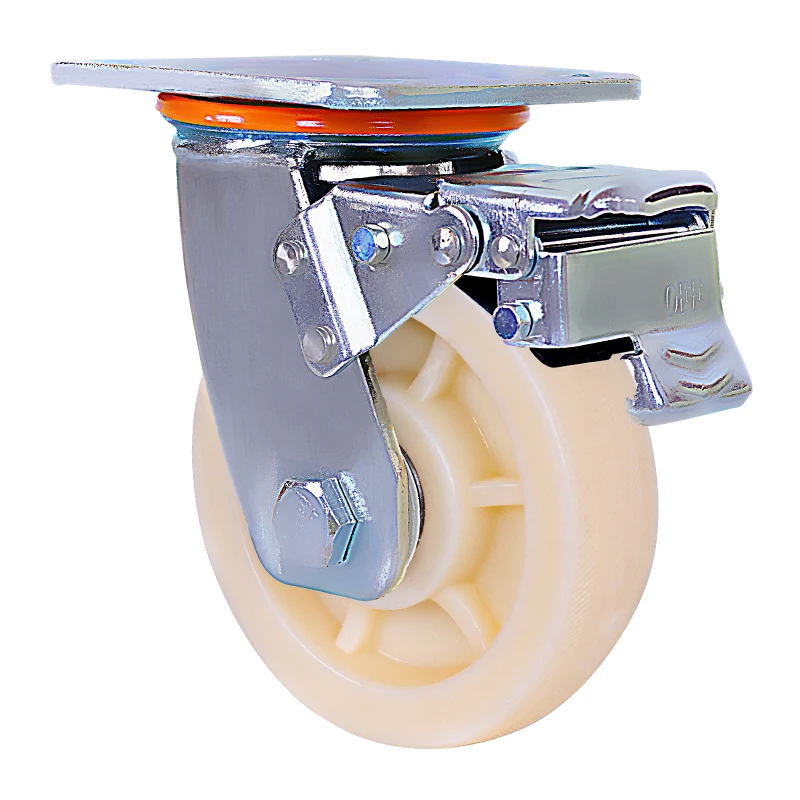 Factory Wholesale Caster Heavy Duty Nylon Wheel Swivel Caster