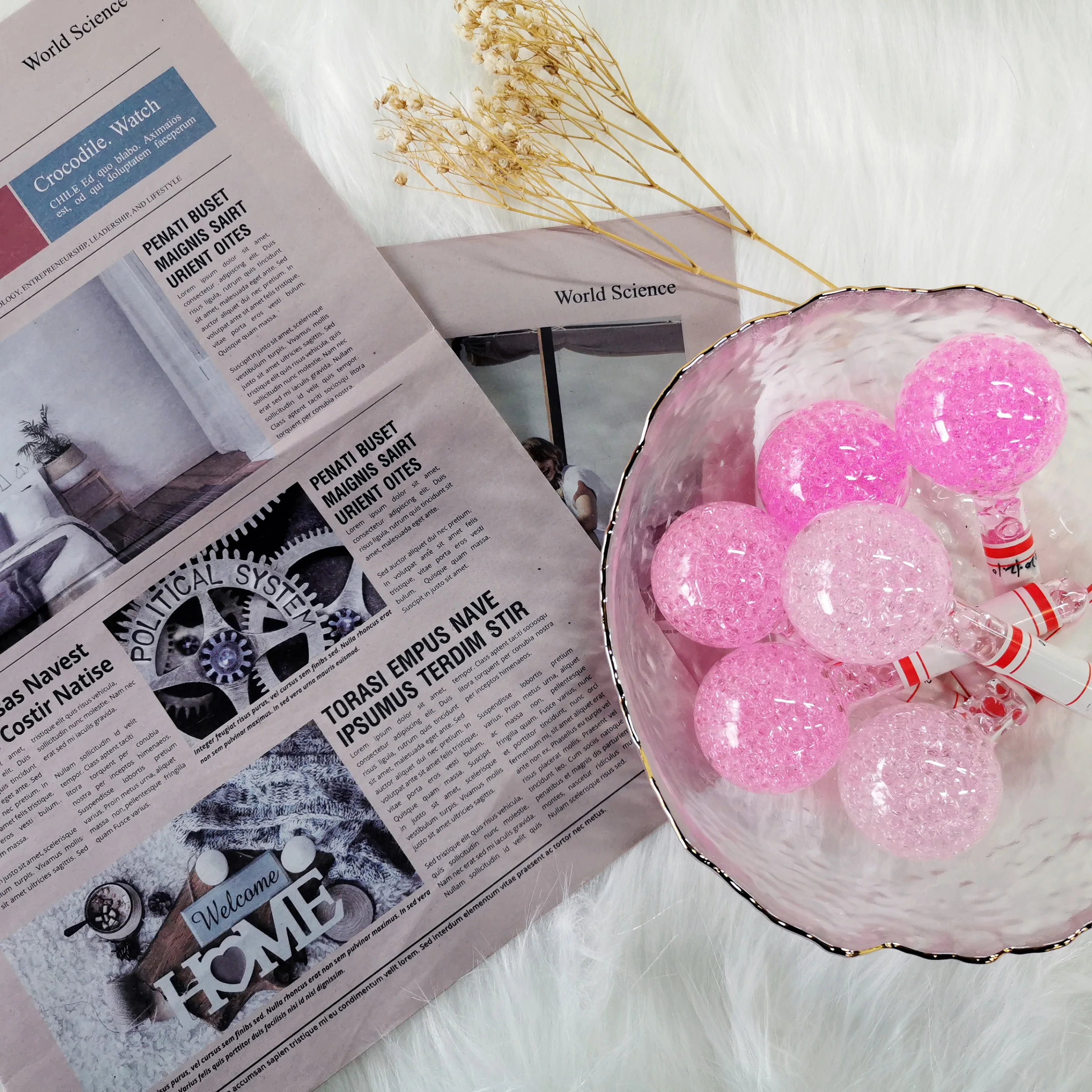 2024 Hot Fashion Biopolymer gel liquid  Reduce Redness Facial Ice Globes for Beauty