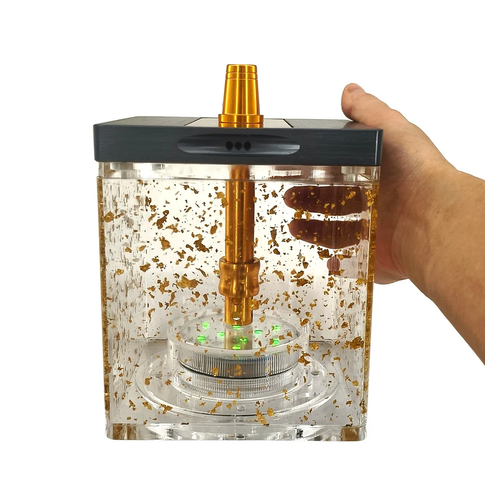 High-grade Gold Foil Acrylic Hookah Factory Wholesale Cross-border Hot bar Shisha