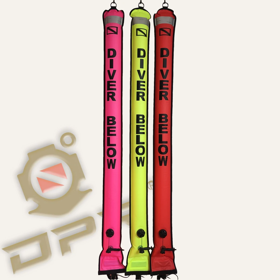 Drop Shipping DPR brand SMB Surface Safety Signal Buoy Marker Buoy Inflatable Tube Sausage Submersible Scuba Diver Accessory
