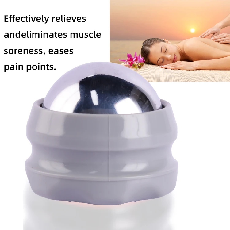 2024 Frozen Stainless Steel Massage Ball Body Muscle Relax Roller Ice Hockey 360 Rolling Massager Face Knee Foot Cold Therapy