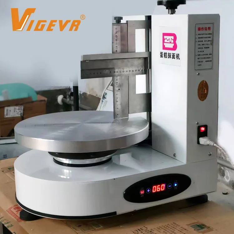 Commercial automatic cream cake coating smoothing icing smoother machine cake frosting decorating making cake icing machine