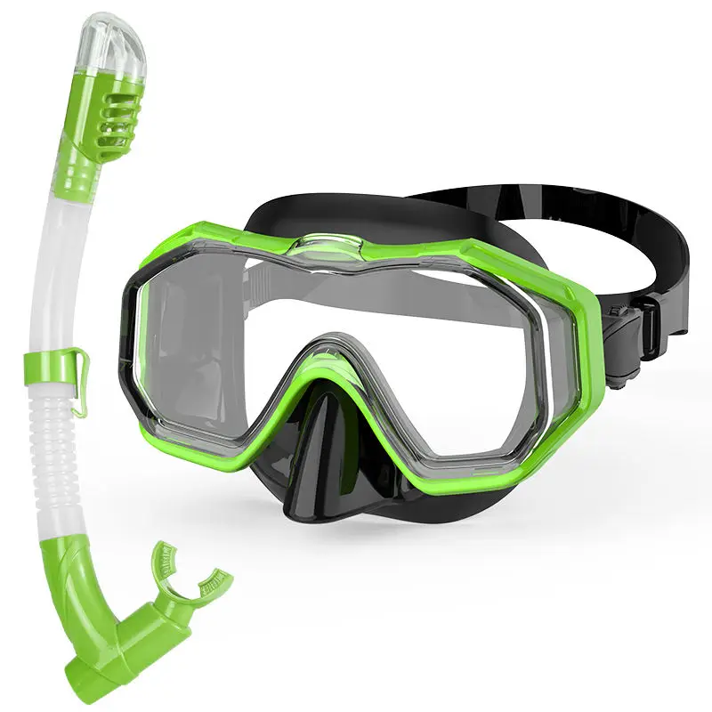 2023 New Snorkel Set Snorkeling Gear Adults Diving Goggles Mask Dry Top Snorkel And Diving mask set