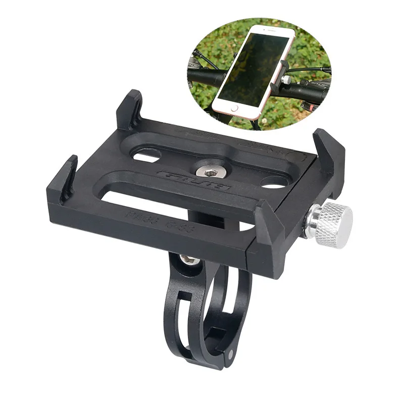Deemount Bike Mobile Phone Support Rack 360-degree Rotation Smartphone Holder Bracket 4 Claw Phone Stand Handlebar Mount