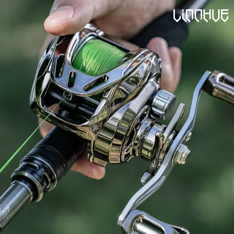 LINNHUE Fishing Reel CD2000 6.3:1 gear ratio Max Drag 16kg Metal Baitcasting Reel For Saltwater Long Distant Reel Fishing Pesca