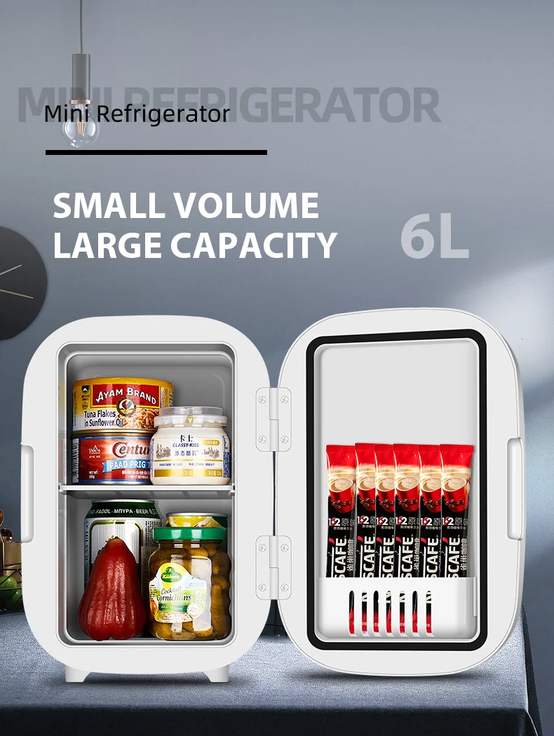 6L Portable Mini Skincare Makeup Refrigerator Cold and warm refrigerator for home car new products 2021 unique