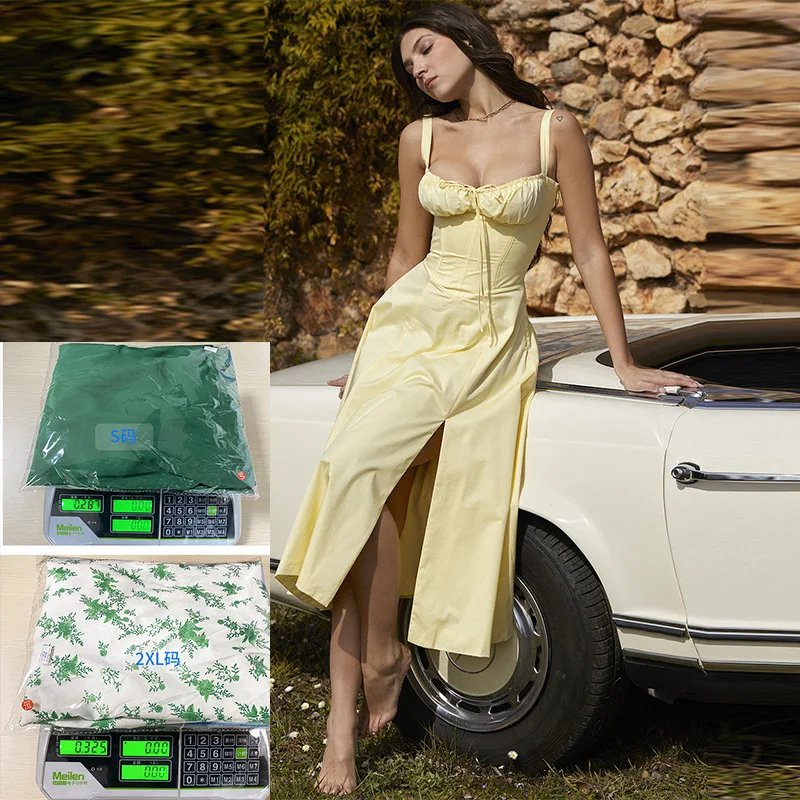 2024 Summer Elegance Fashionable High end Sling Gentle Style long dress for women