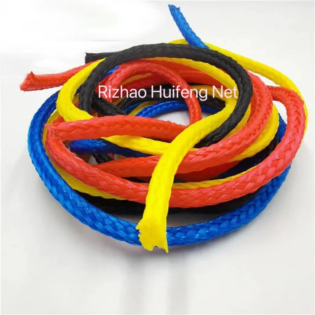 Big sale Braided Rope PE High density  polyethylene 8 strand 16 12 24 strand bolt rope net mooring  trawl net furling line