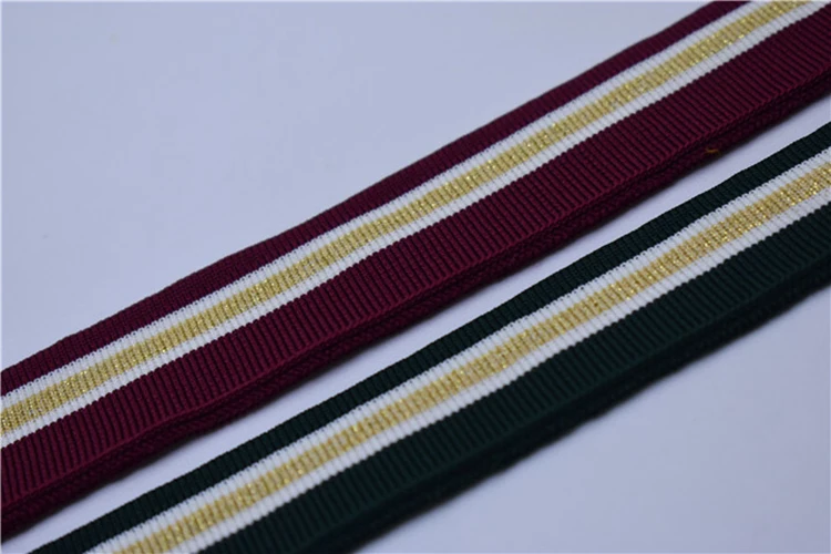 T-shirt rib cuff and collar fabric sets knit fabric in floral design 1x1 trim