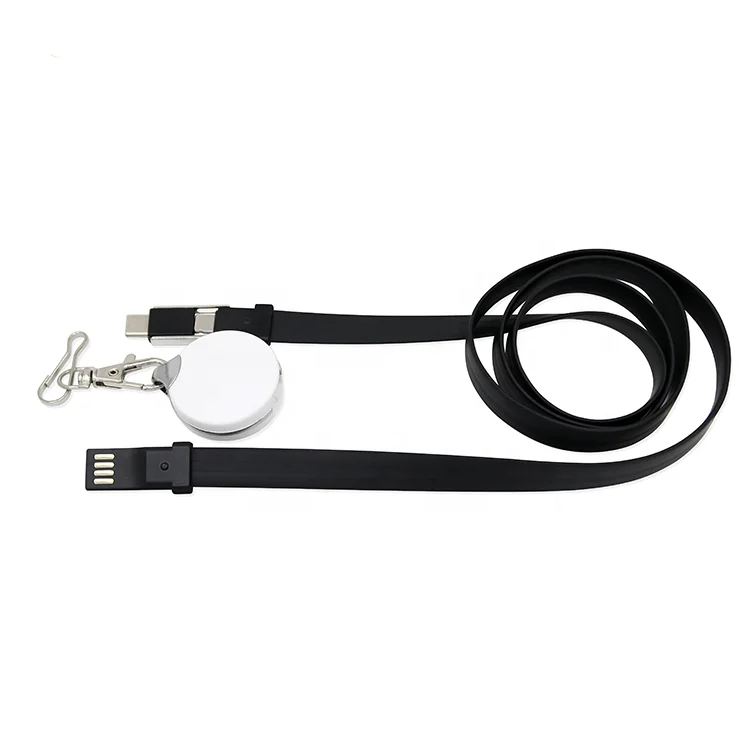 Vnew multifunction Usb c charger cable portable 8pin Type C Micro Lanyard Charging and data usb cable for mobilephone