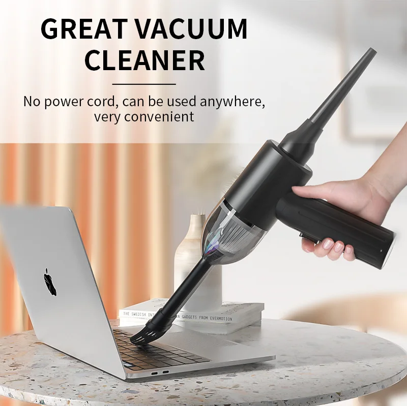 Rechargeable Cordless Portable Air Duster Wireless Vacuum Cleaner Mini Car Cleaner Vacuum for Car