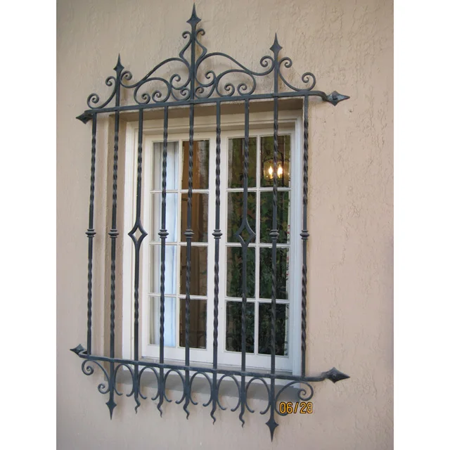 china manufacturer hand hammered metal security grills