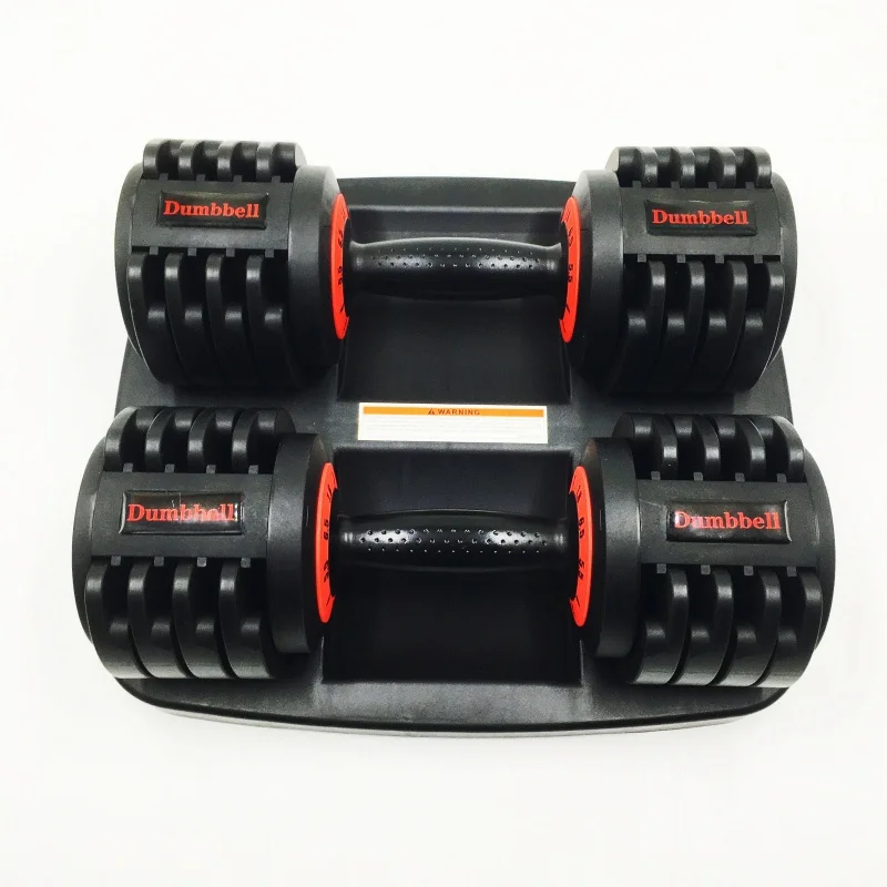 2 x 14.5lbs Weight Adjustable Dumbbell Set  Free Weights Home Gym Workout Fitness Training Equipment Made Rubber Steel