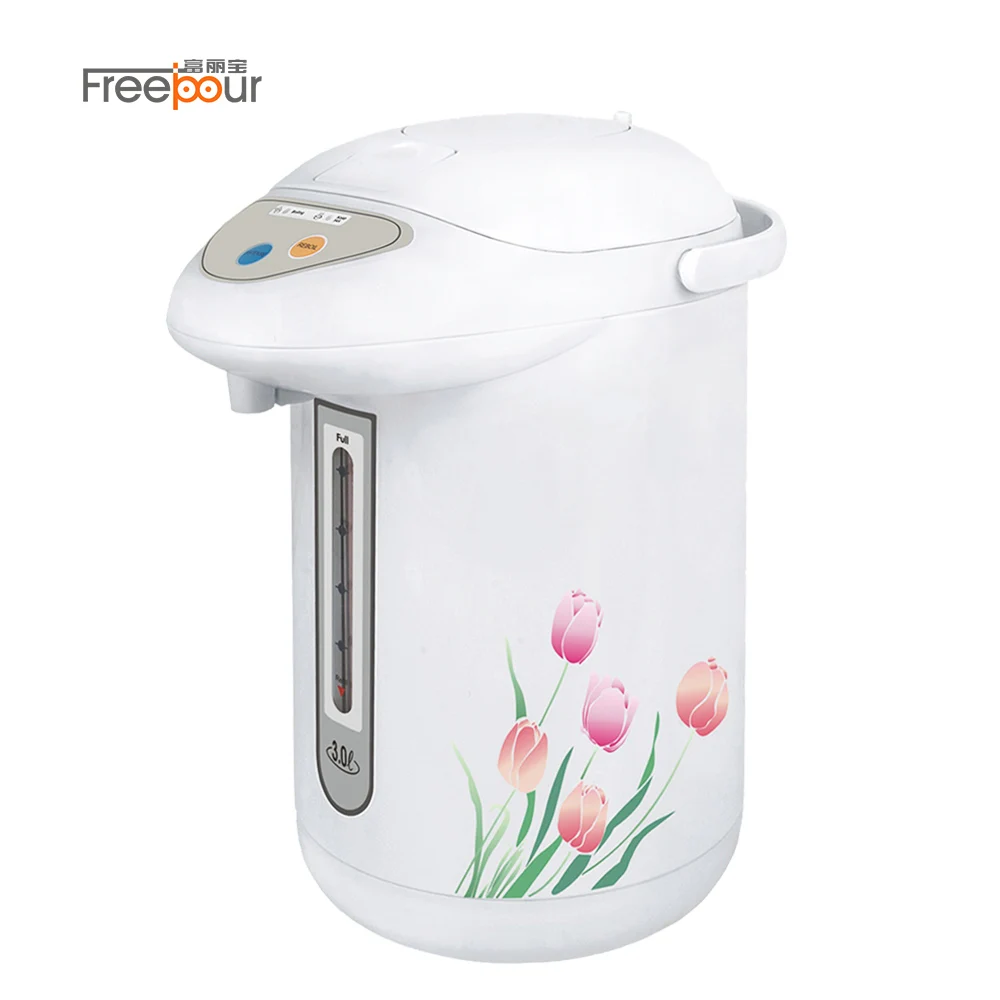 Kitchen Appliances Home 3 Liter Re-Boiling Automatic Keep Warm Thermal Pump Pot Electric Thermos Air Pot