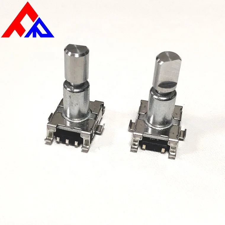 EC11 SMD 1.5mm stroke 5pin 6mm metal D-axis knurled shaft encoder 9 pulse 15 pulse 20 pulse rotary encoder