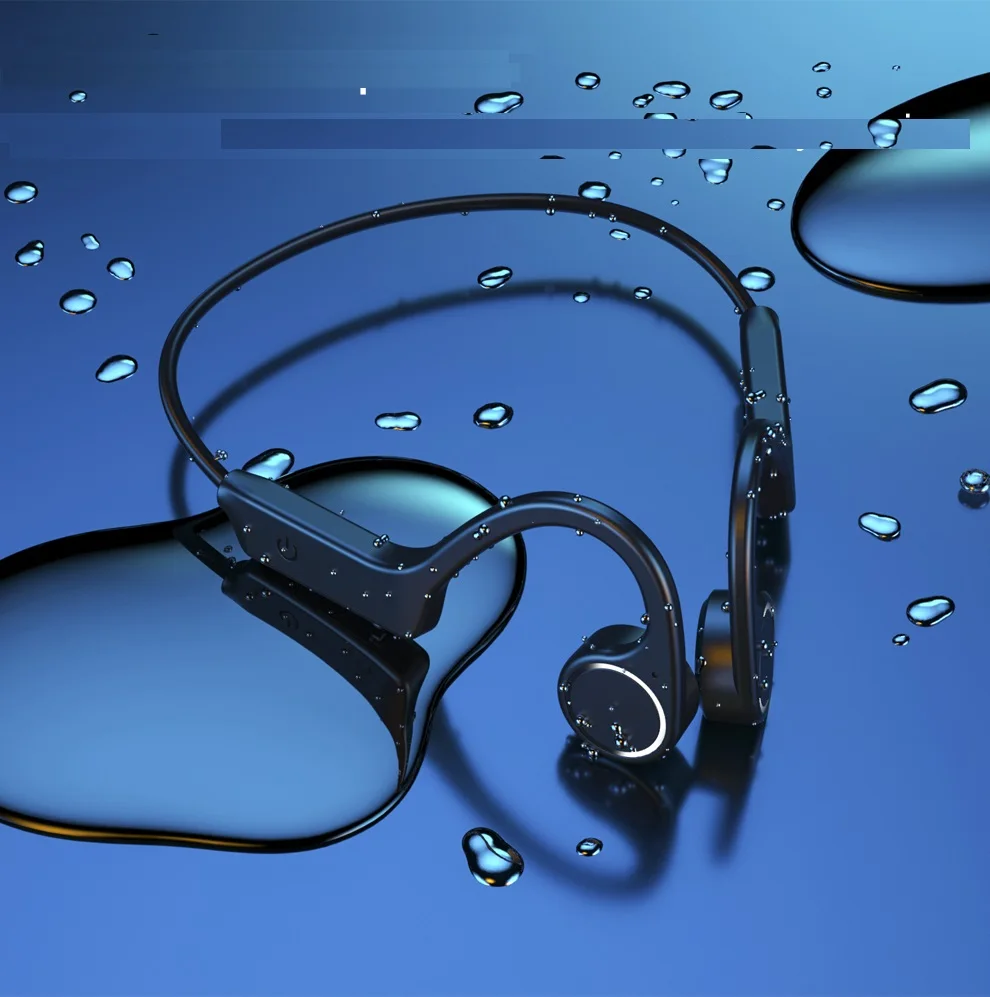 2022 high quality IP68 waterproof sports bluetooth open ear earphone headset bone conduction headphone