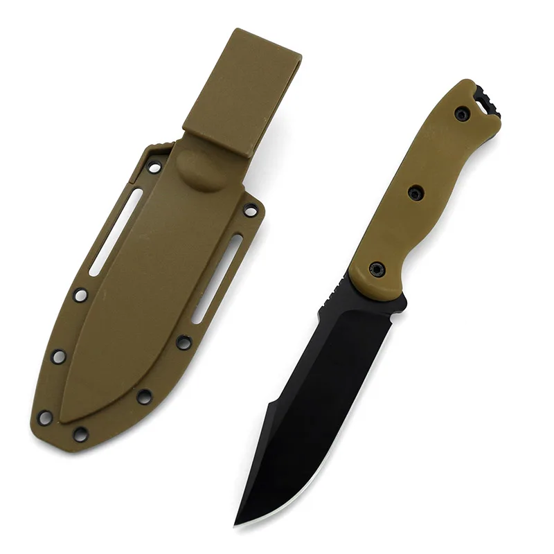Tactic knife survival EDC knives fixed blade Outdoor hunting knife with kydex sheath