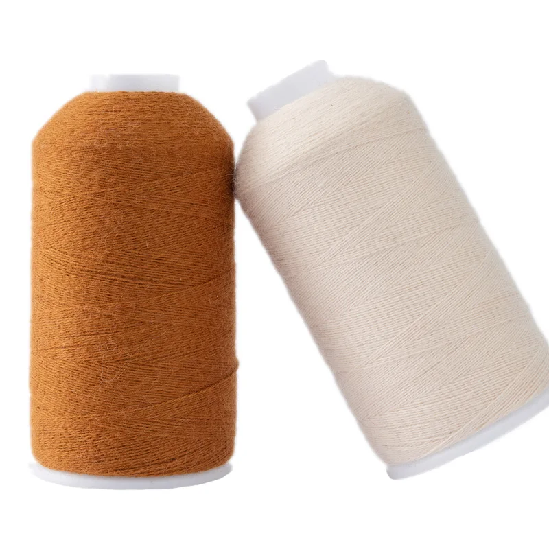 MENCA 200g/cone 100% Goat Cashmere Yarn for Machine Knitting 26s/2 Count for Women Scarf Mongolian Cashmere Hand-Knitting Yarns