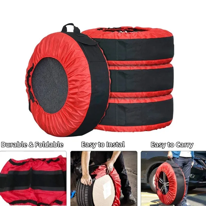 600D Oxford General Motors Spare wheel cover, four seasons adjustable car spare tire storage bag Snow waterproof tire cover.