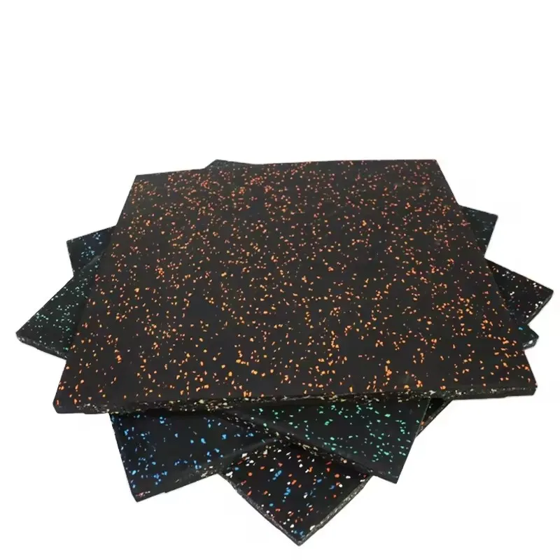 rubber floor gymFactory customized gym mats rubber flooringflooring for gymepdm gym flooring50*50 Flooring For Gym