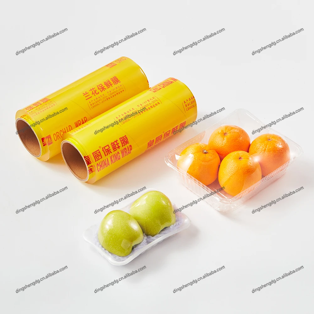 Manufacturer Wholesale High Quality Food Grade Hand Stretch Polyethylene Cling Film With Logo OEM