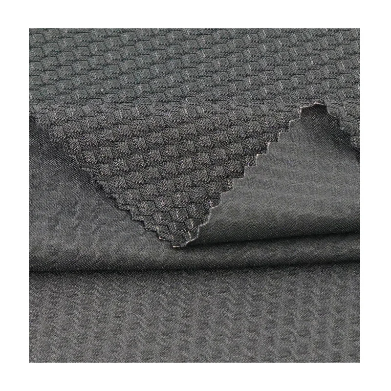 5.Jacquard Tricot Knitted Mesh Stretch Fabric