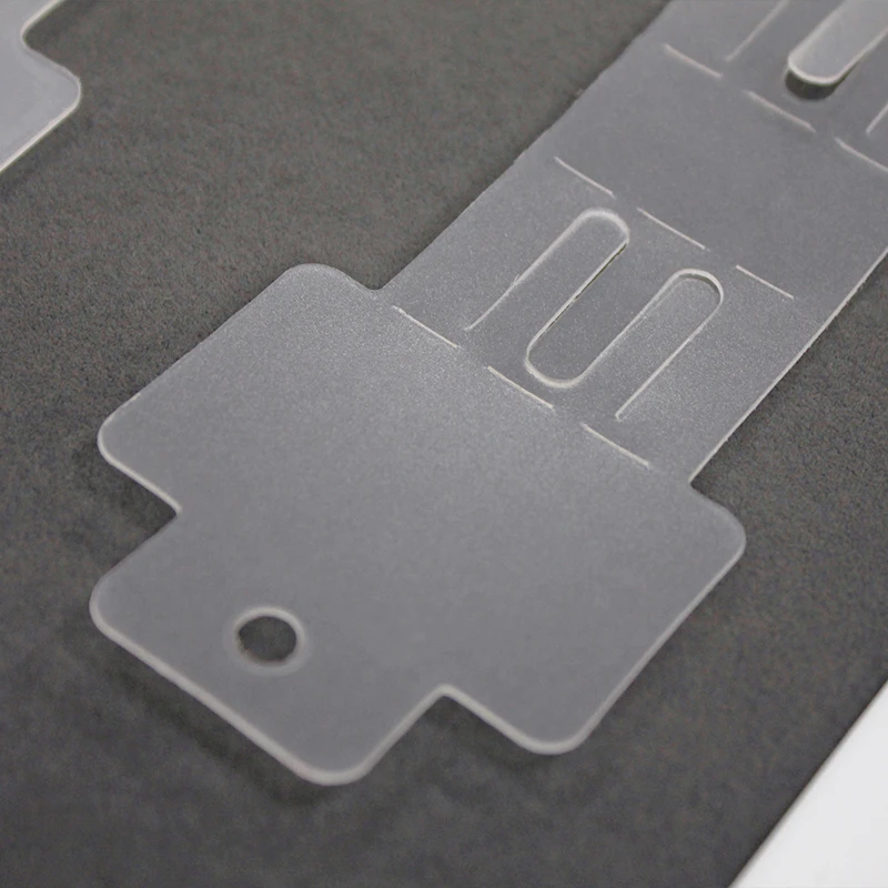 Customized Supermarket PP Clip Strips With Hooks Plastic Hanging Display