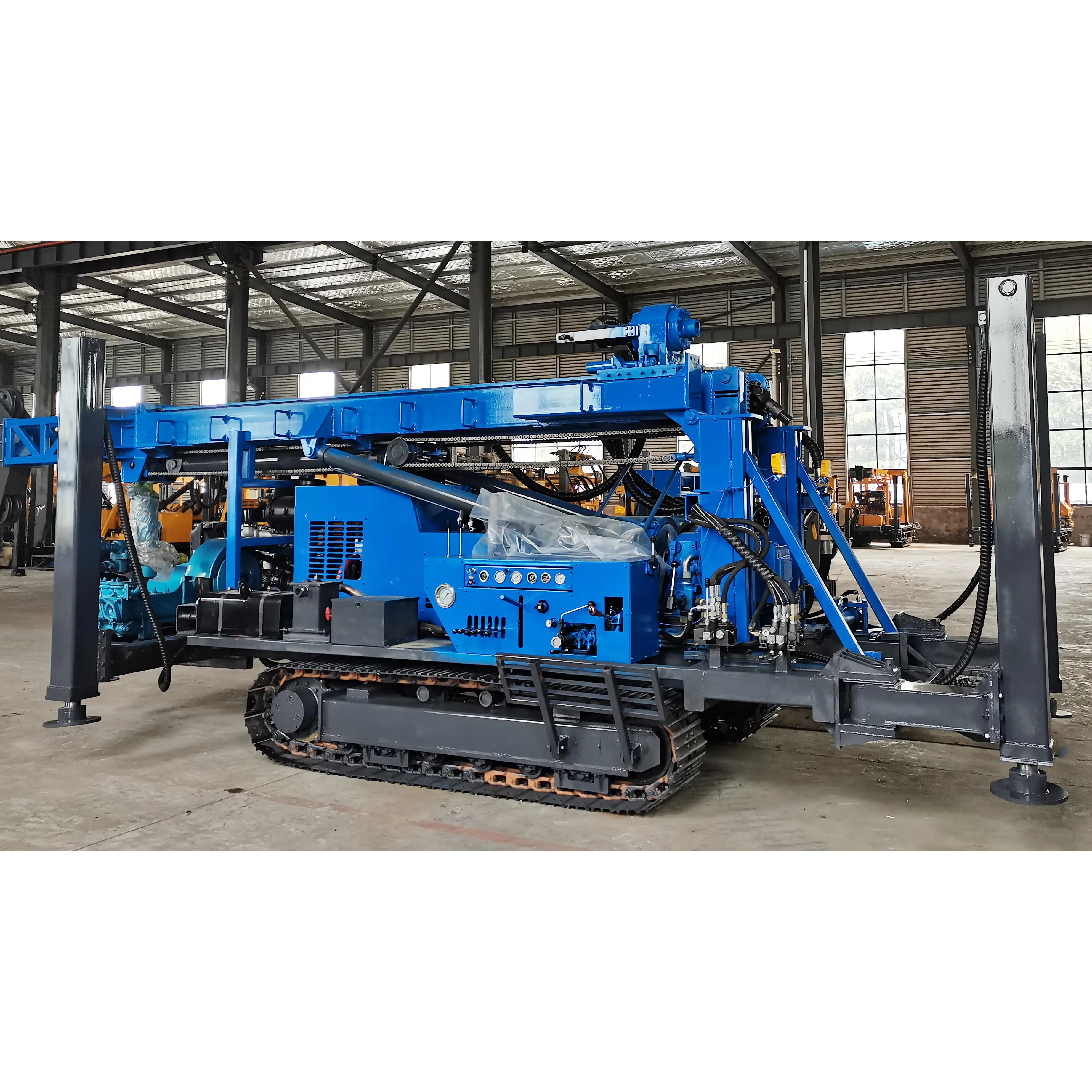 Crawler mounted diesel NQ 1200M rotary core sampling drilling rig machine for sale