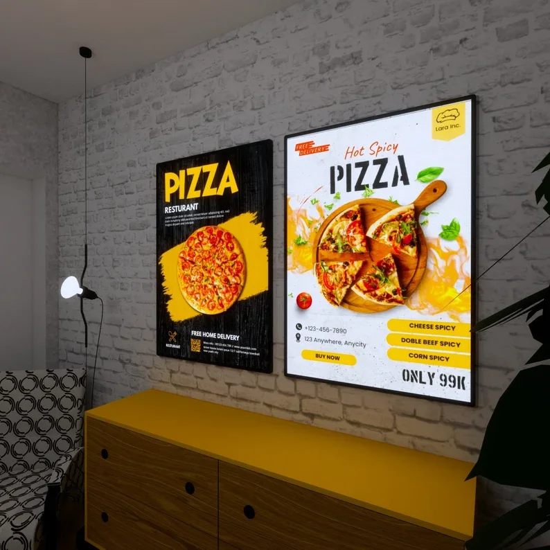 Most Popular Customized Led Light Box Cafe Menu Board Menu Display Slim Advertising Light Box