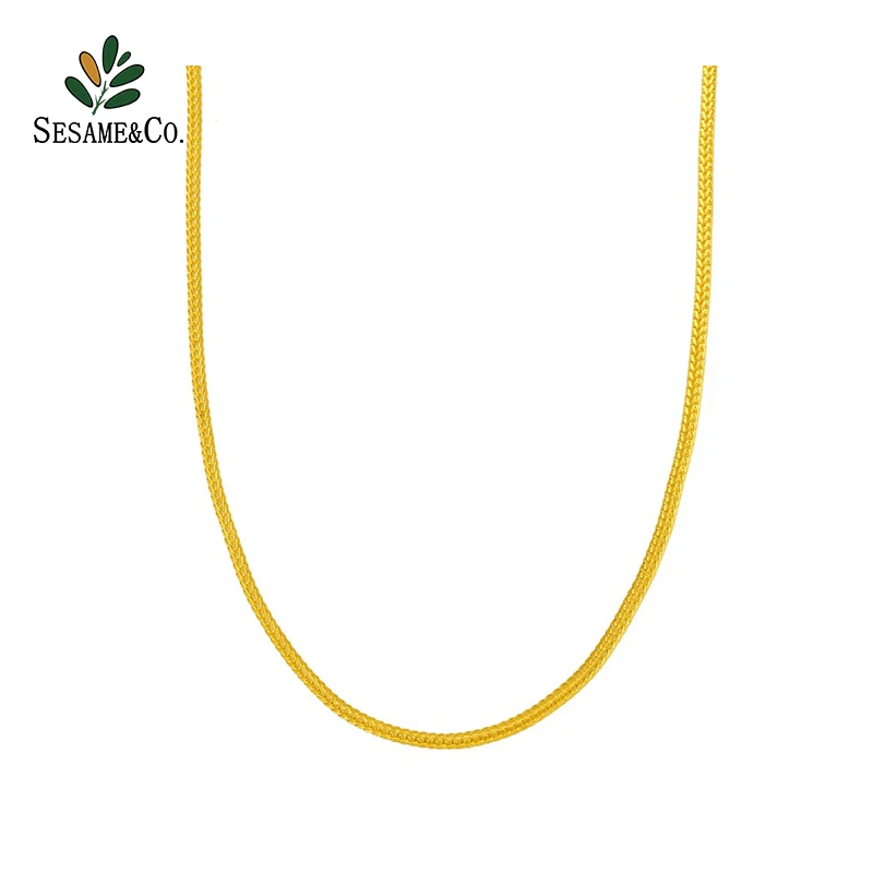 24k Pure Gold Necklace Curb Link  Chain Necklace 40 Gram Custom for Women Men