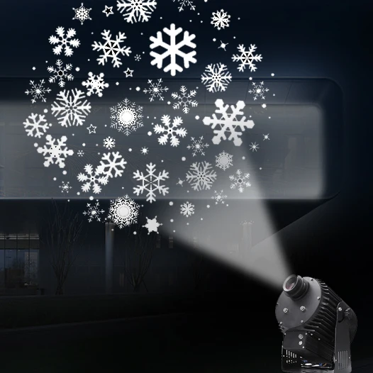 High brightness 200W waterproof IP65 LED GOBO projector outdoor projection light on the building