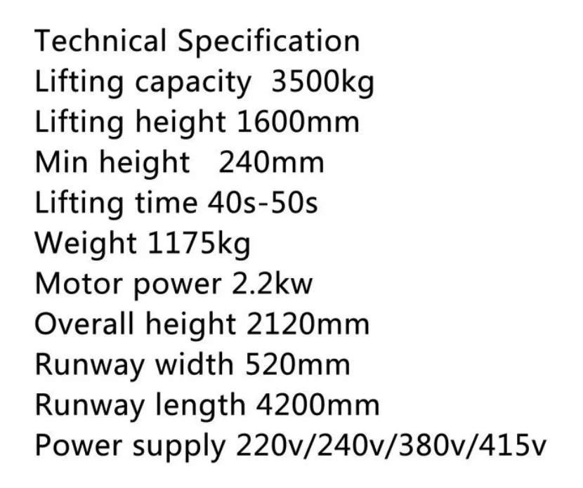 2020 New product hydraulic 4 post car lift ramps