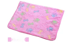 Coral Velvet Pet Dog Cat Puppy Bed Plush Pillow Blankets Pattern Mattress Pad Mat Dogs Hunde Decke Coussin Pour Chien Products