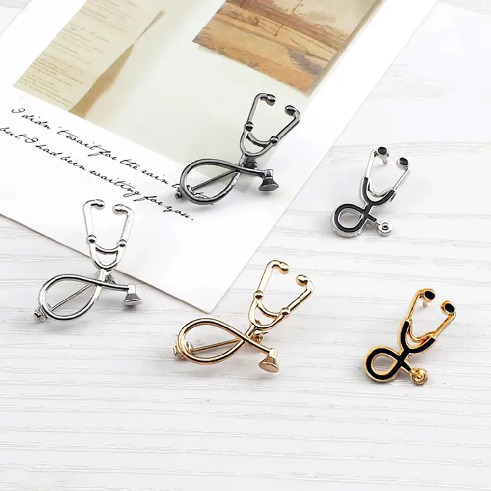 Wholesale Blank Enamel Brooch Badge Metal Medical Pins Custom Logo Gifts Lapel Pin For Nurse Doctor