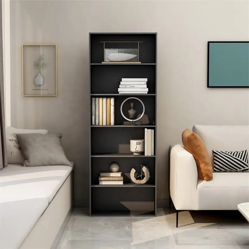 US warehouse direct sale 6 layers wooden storage cabinet amazon popular model cabinets storage and bookshelf