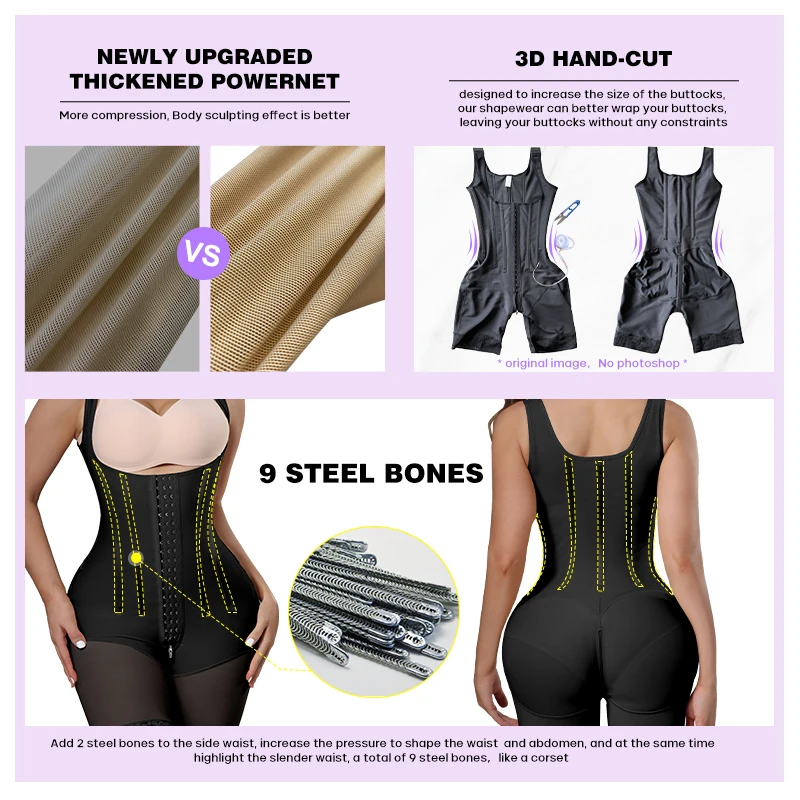 High Compression Liposuction Garments Stage 1 Bbl Post Sugery Moldeadora Md Reductor Fajas Para Mujer Colombianas Shapewear
