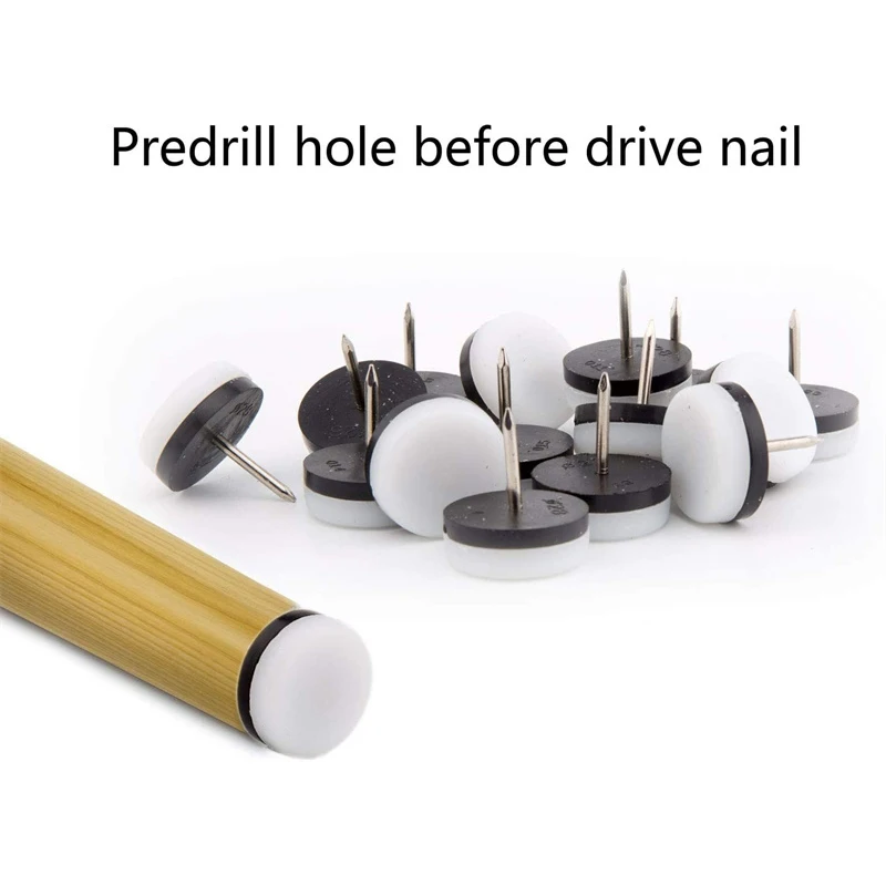 Wholesale Round Furniture Sliders And Glides Nail On Furniture Pad  Chair Floor Leg Protectors Furniture Glide Pad With Nail