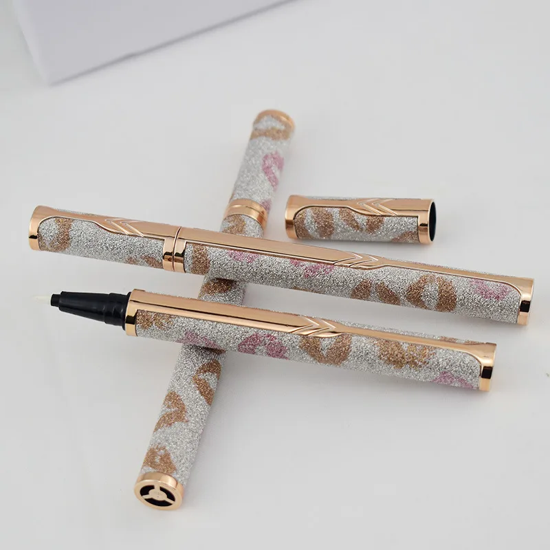 Private Label Custom Waterproof Self Adhesive Mink Lash Glue Pen Black Clear Eyeliner Magnetic Cosmetics Eye Liner